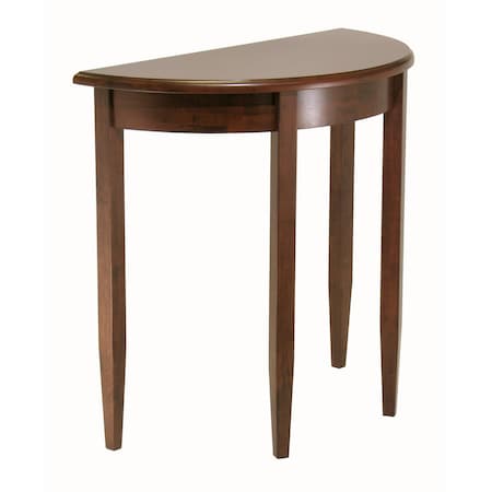 Winsome Concord Half Moon Table- Antique Walnut 94132